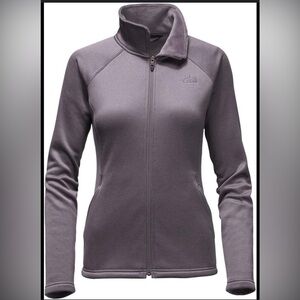 Women’s The North Face Agave Full Zip Softshell Water Repellent Grey Jacket